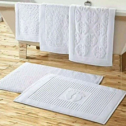 High Absorbency Jacquard Bath Mat